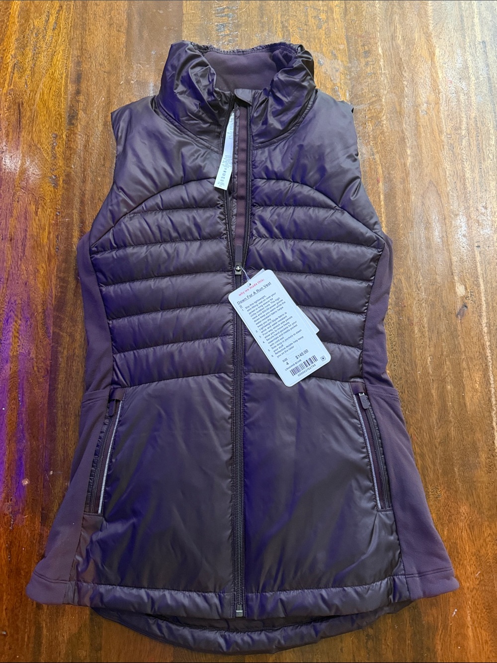 lululemon athletica Quilted Puffer Vest - Plum